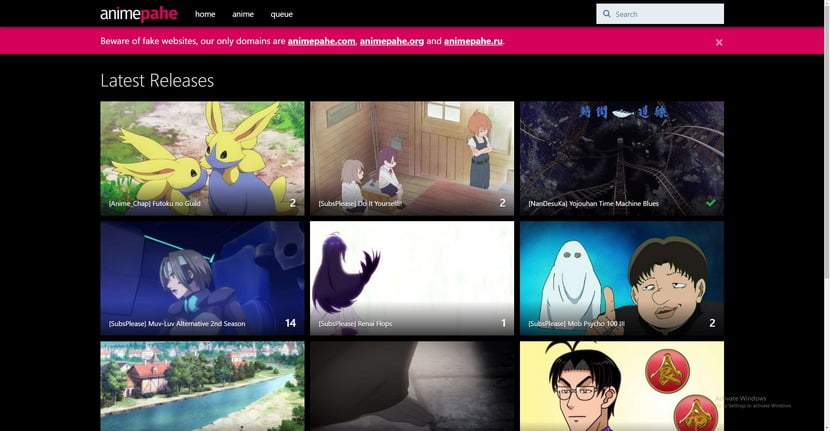 Anime Streaming Site Animepahe