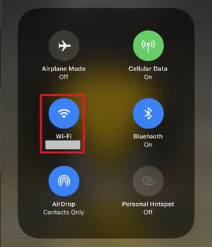 Try a Different Internet Connection on iPhone