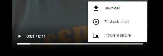 Download Embedded Video in Video Player Tab