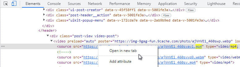 Use Source Code to Open Embedded Video in New Tab