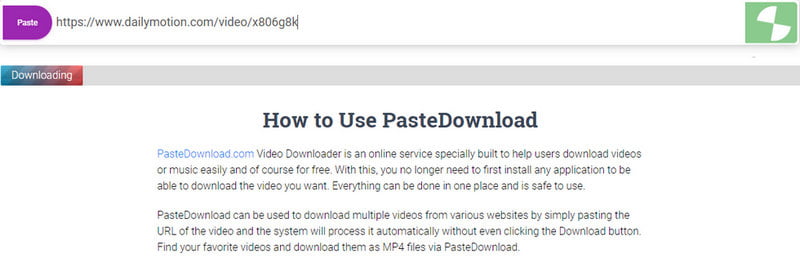 Download Embedded Videos Using Paste Download