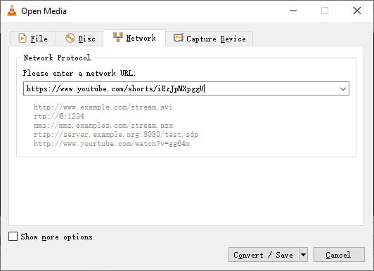 Download Embedded Videos Using VLC