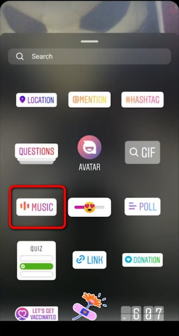 Add Music Sticker to Instagram Photo Story