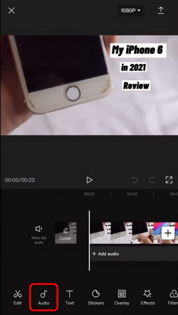 Add Music to Instagram Story Video in CapCut