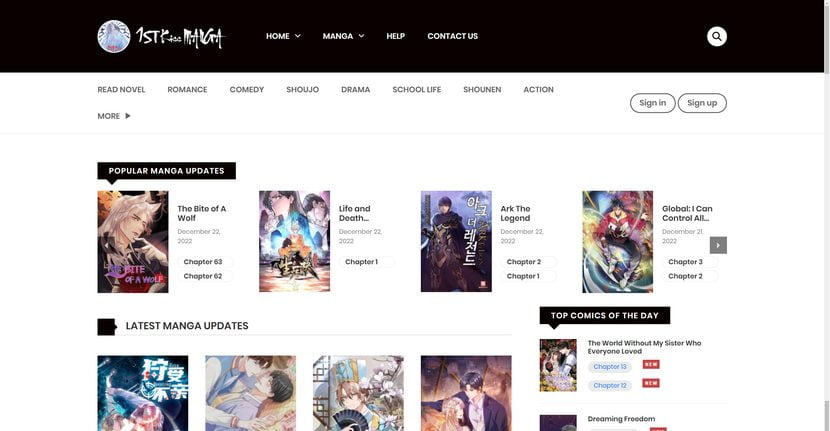 Free Manga Website 1STKISSMANGA