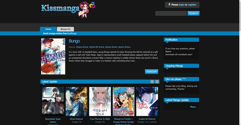 Free Manga Website KissManga