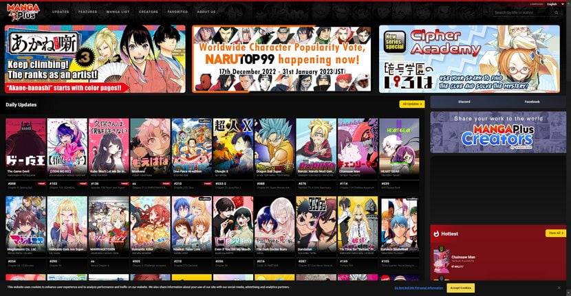 Free Manga Website Manga Plus