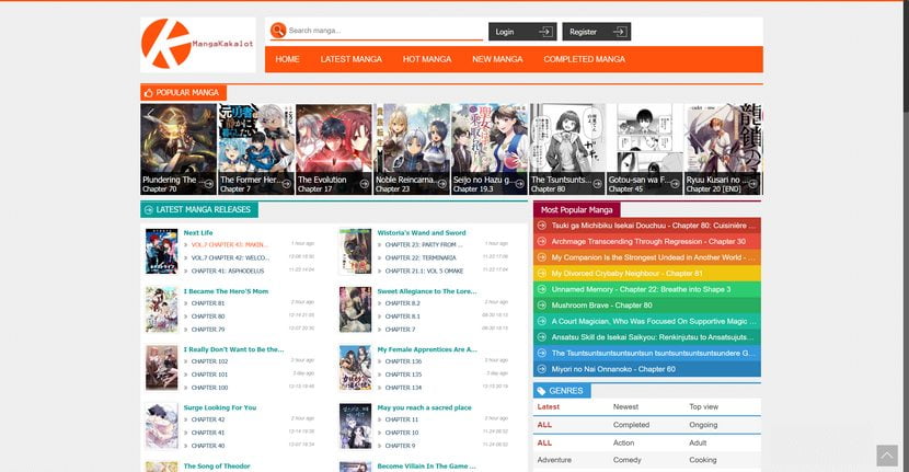 Free Manga Website Mangakakalot
