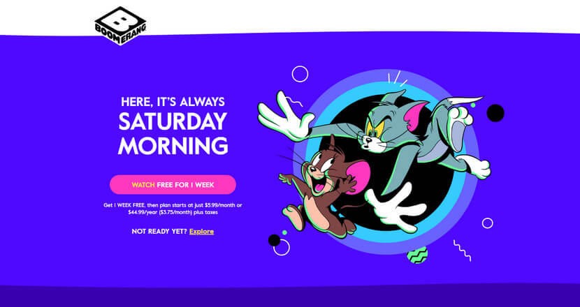 Boomerang the Cartoon Website