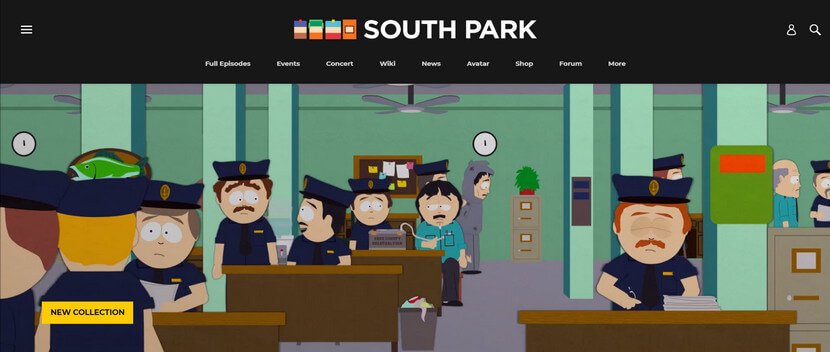 South Park the Cartoon Website