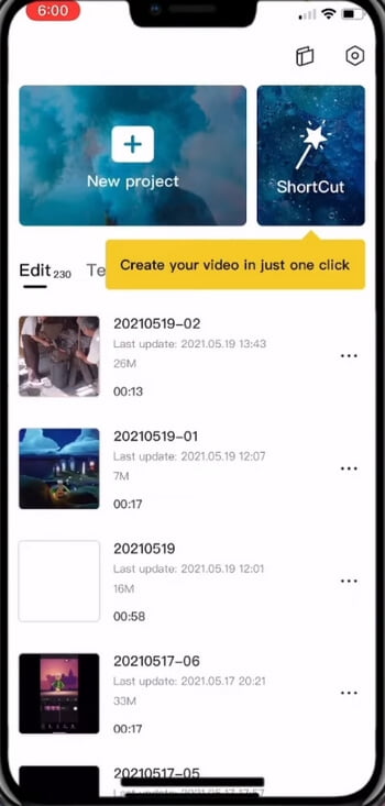 Create a Video Editing Project in CapCut