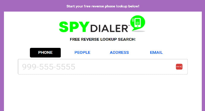 Find Out Who Called Me From This Phone Number on Spy Dialer