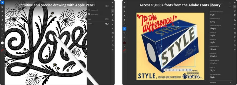 Adobe Illustrator the Drawing App for iPad