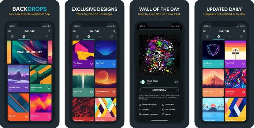 Backdrops – Wallpapers the iOS Live Wallpaper App