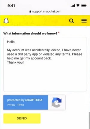 Tips in Providing Information for Recovering Snapchat 