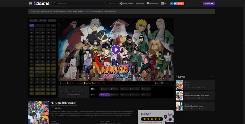 9anime: Watch Naruto Shippuden Dubbed