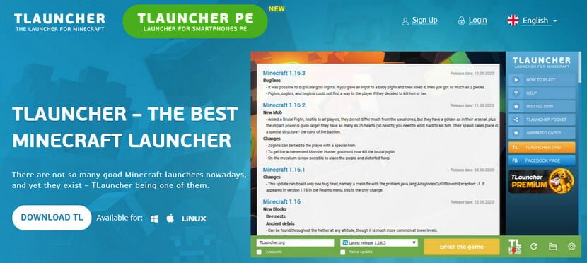 TLauncher Mod Website