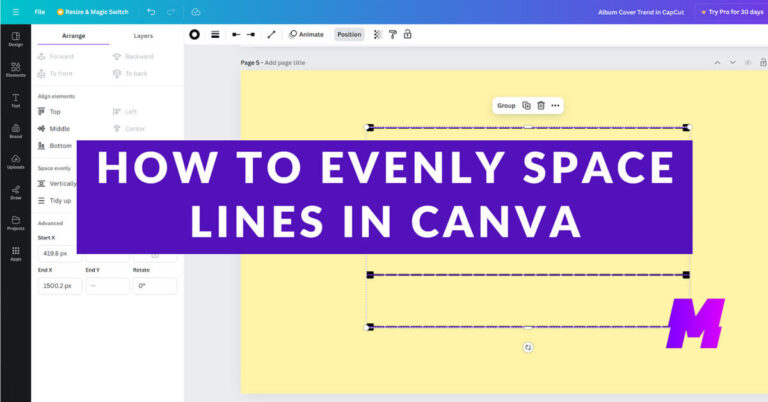 Read more about the article How to Evenly Space Lines, Text, and Objects in Canva