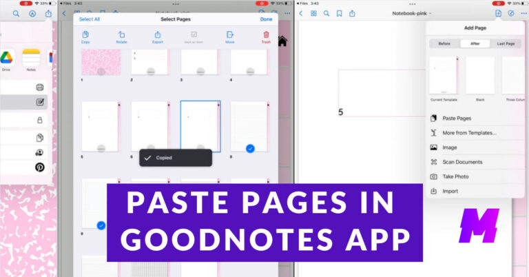 Read more about the article How to Copy and Paste Pages in GoodNotes