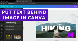 How to Put Text Behind an Image in Canva